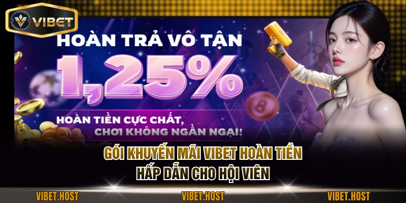 Gói khuyến mãi VIBET hoàn tiền hấp dẫn cho hội viên