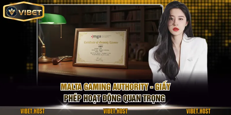 Malta Gaming Authority - Giấy phép hoạt động VIBET quan trọng 