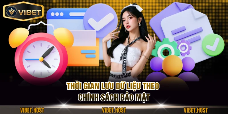 Thời gian lưu dữ liệu theo chính sách bảo mật